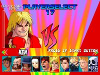 une photo d'Ã©cran de Street Fighter EX plus Alpha sur Sony Playstation